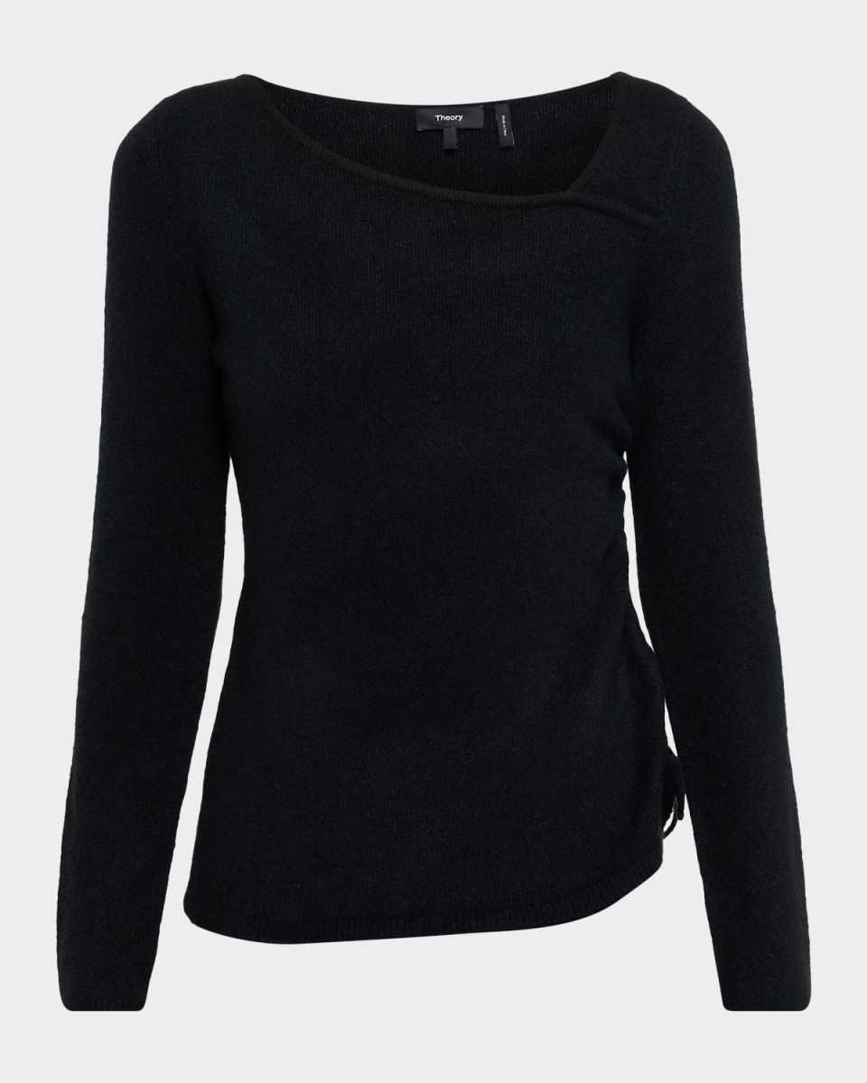 Cashmere-Blend Asymmetric Sweater